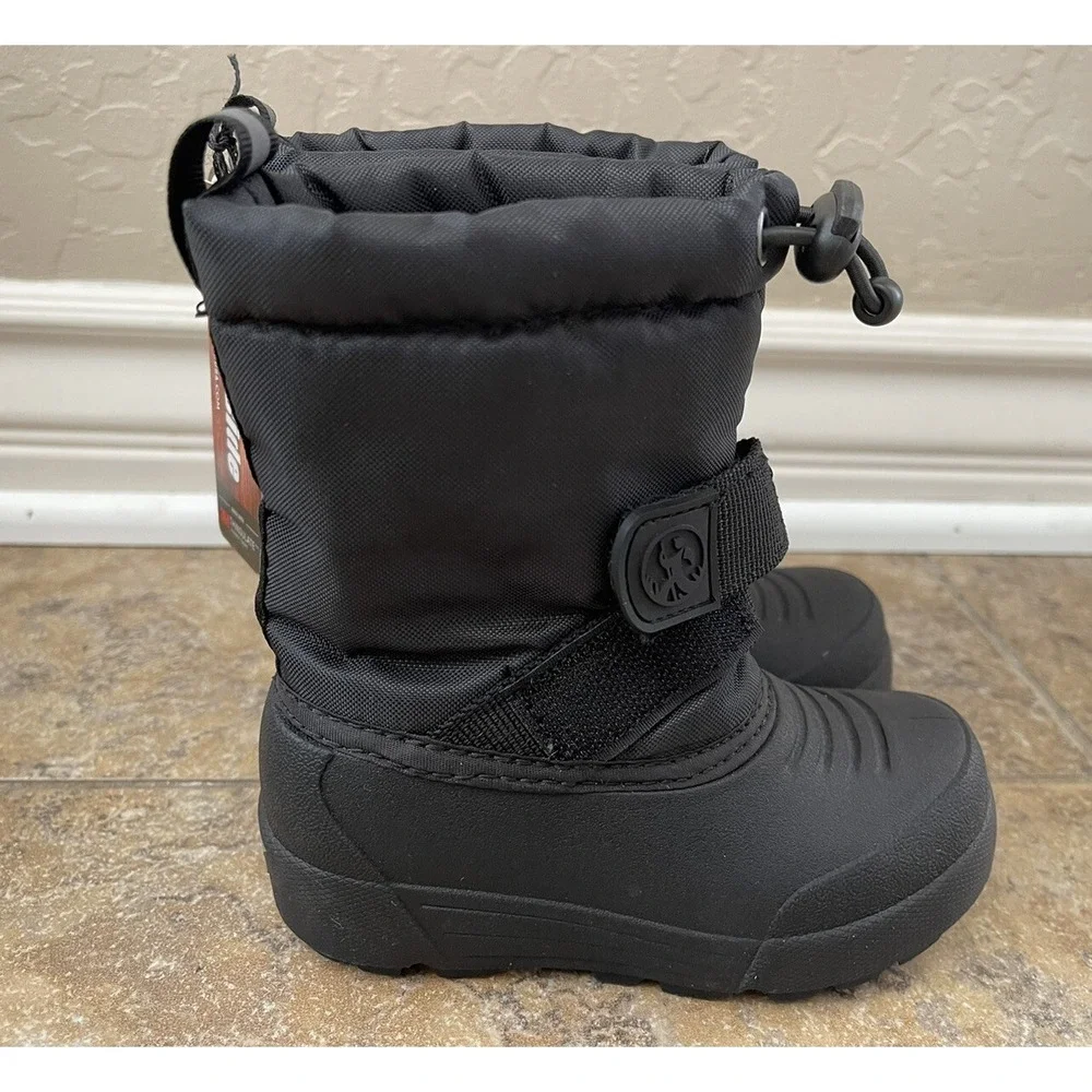 Northside Winter Snow Boots Black Toddler Kids Size 5